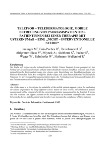 telepsor – teledermatologie, mobile betreuung von