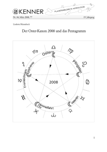 Der Oster-Kanon 2008 und das Pentagramm