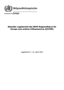 Aktueller Lagebericht des WHO-Regionalbüros für