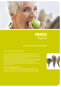 FRIOS Patientenaufklaerungsbogen