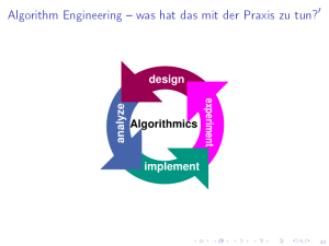 Algorithm Engineering was hat das mit der Praxis zu tun?