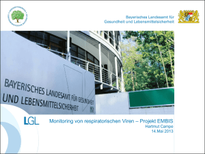 Monitoring von respiratorischen Viren – Projekt EMBIS