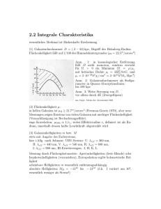 Integrale Eigenschaften von Galaxien