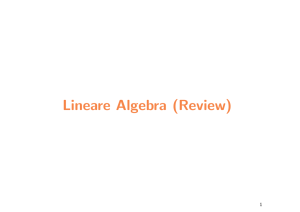 Lineare Algebra