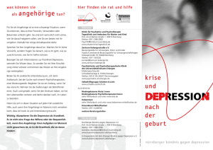 als angehörige tun? - Stiftung Deutsche Depressionshilfe