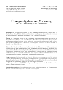 Übung 1 - am Lehrstuhl für Ökonometrie