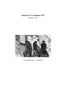 Heinrich IV. in Canossa 1077