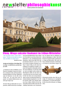 Newsletter 01/2015 Cluny, das mächtige Kloster im Burgund, erzählt