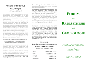 Folder Ausbildungszyklus Astrologie 2007_08