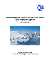 Klimaänderung und mögliche Auswirkungen