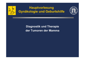 Tumoren der Mamma - Campus Klinik Gynäkologie Bochum