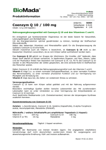Coenzym Q 10 / 100 mg