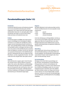 Parodontaltherapie - Dr. Kirstin Eppendorf