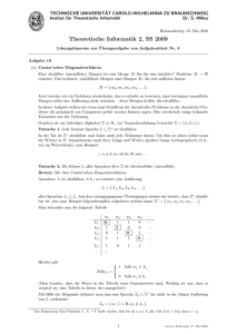 Theoretische Informatik 2, SS 2009
