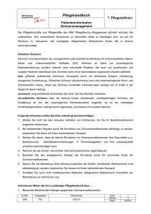 Informationsblatt Schmerzmanagement.DRK