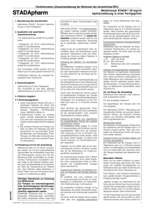 Methotrexat STADA 25 mg/ml Injektionslösung in Fertigspritze