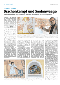 Sonntagsblatt: Presseartikel zur Ausstellung
