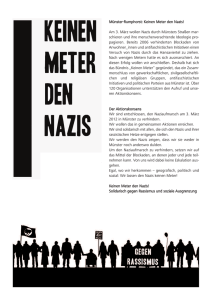 Münster-Rumphorst: Keinen Meter den Nazis! Am 3. März wollen
