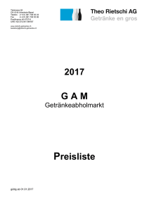 Preisliste Abholmarkt