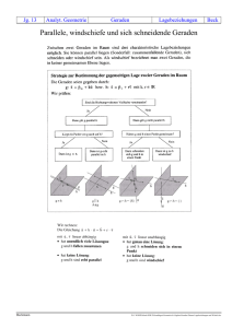 Lage von Geraden im Raum