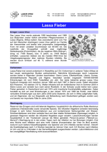 Lassa Fieber - Labor Spiez