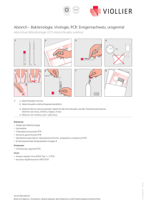 Bakteriologie, Virologie, PCR: Erregernachweis, urogenital