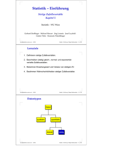 Statistik – Einführung