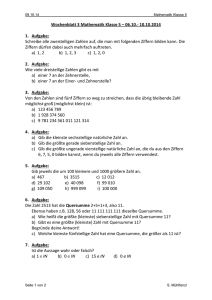 Wochenblatt 3 Mathematik Klasse 5 – 06.10.