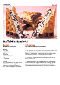 Waffel-Eis-Sandwich