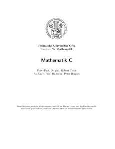 Mathematik C für Elektrotechniker