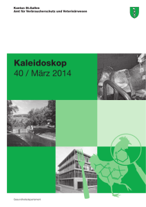Kaleidoskop Nr. 40 / 2014 - Amt für Verbraucherschutz und