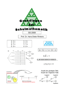 Skript von Herrn Prof. Dr. Rinkens