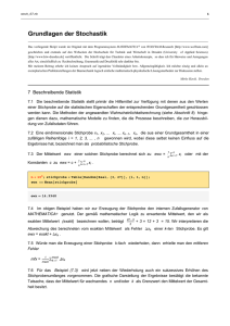 Beschreibende Statistik