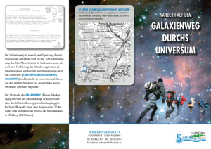 Flyer zum Galaxienweg  - Max Planck Institut für Radioastronomie