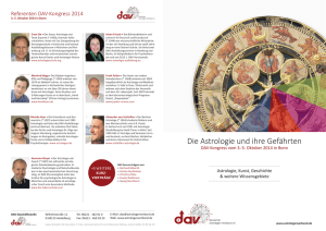 Kongress-Flyer als PDF - Deutscher Astrologen