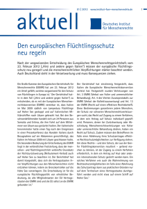 Deutsches Institut für Menschenrechte: aktuell 01/2012