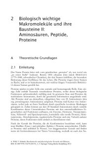 2 Biologisch wichtige Makromoleküle und ihre Bausteine II