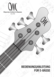 für E-Bässe - Mayones Guitars