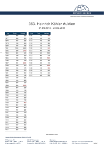 363. Heinrich Köhler Auktion