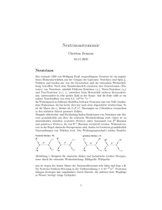 Neutrinoastronomie