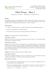 TIfAI¨Ubung – Blatt 2 - TU Dortmund, Informatik 2