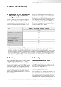 Vitamin D (Calciferole)