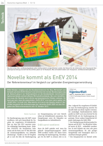 Novelle kommt als EnEV 2014 | Der Referentenentwurf im Vergleich