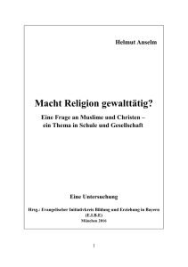 Macht Religion gewalttätig