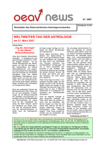 Newsletter Nr. 01 2007 - Österreichischer Astrologenverband