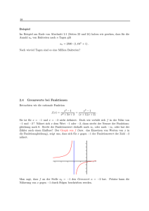 2.4 Grenzwerte bei Funktionen