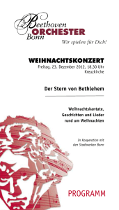 PROGRAMM - Beethoven Orchester Bonn