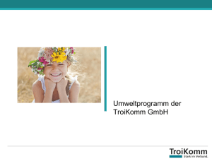 Umweltprogramm TroiKomm GmbH