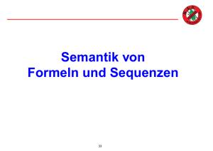 Semantik von Formeln und Sequenzen