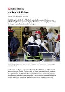 Hockey auf Rädern - Stiftung Rossfeld